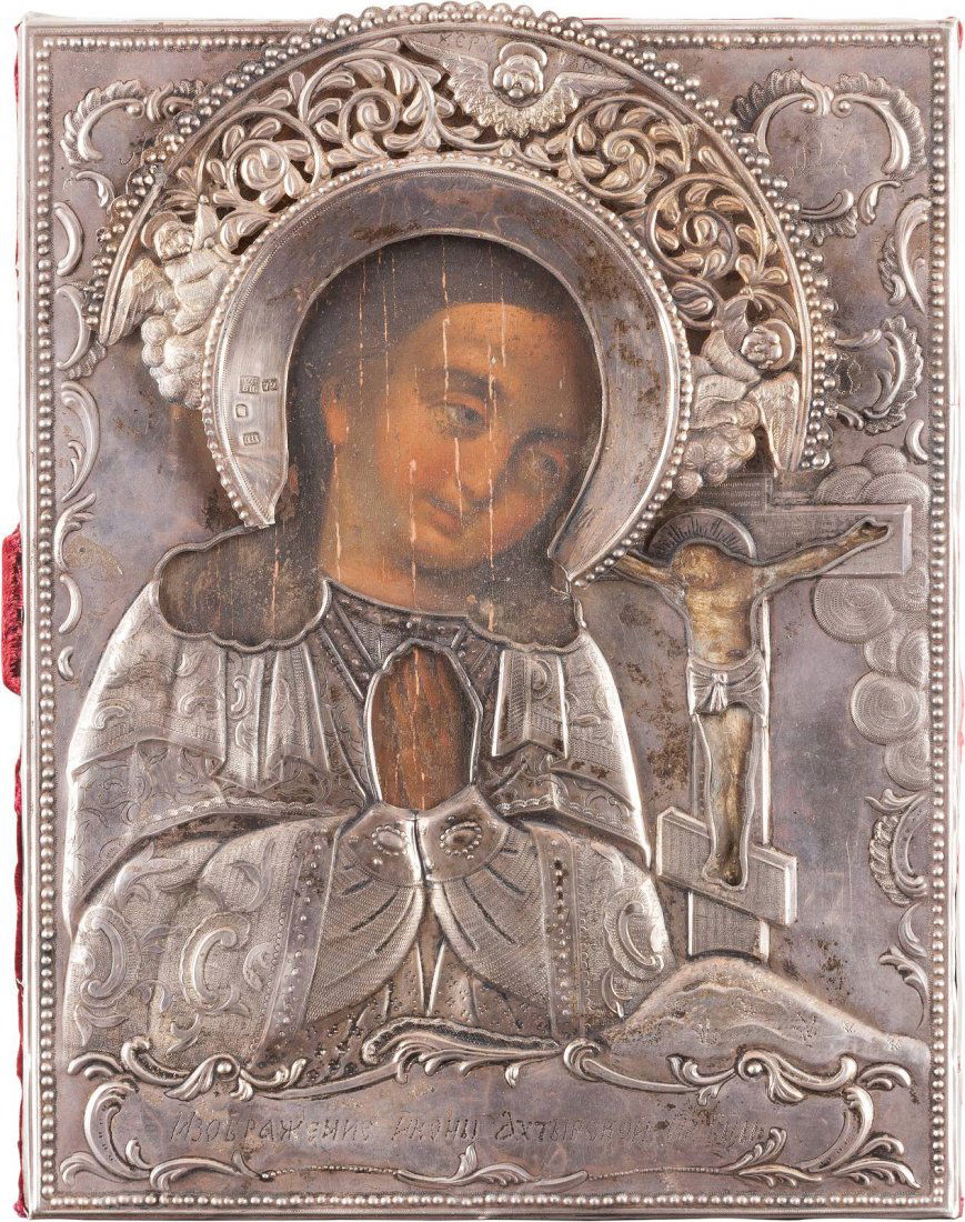 AN ICON SHOWING THE AKHTYRSKAYA MOTHER OF GOD WITH (1 of 1)