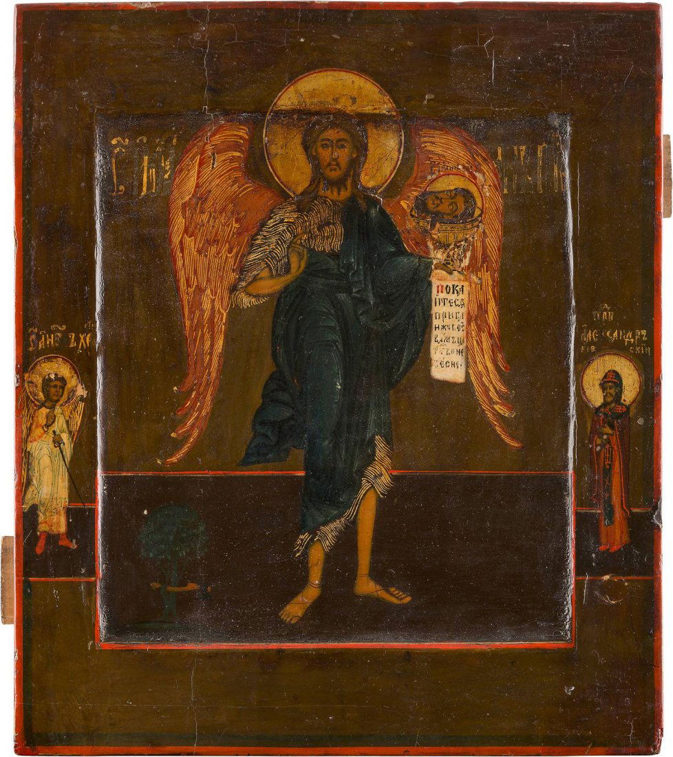 AN ICON OF ST. JOHN THE FORERUNNER, ANGEL OF THE DESERT (1 of 1)