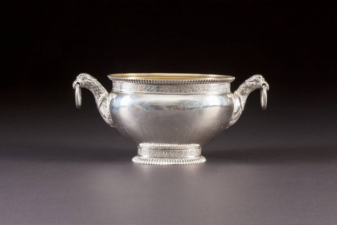 A SILVER TWO-HANDLED BOWL Estonian, Reval (Tallinn), (1 of 1)