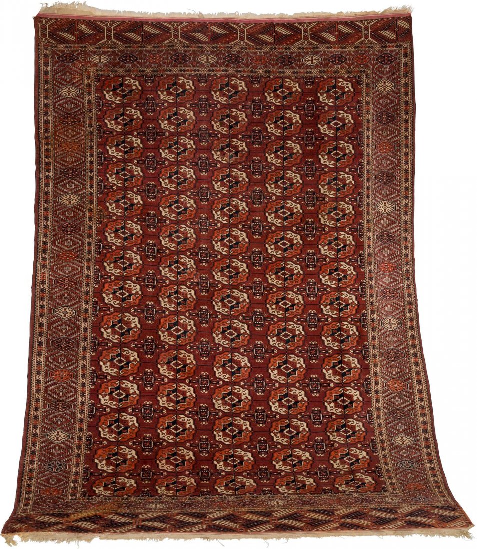 TEKKE Russland, um 1900 298 x 213 cm. Gebrauchsspuren. (1 of 1)