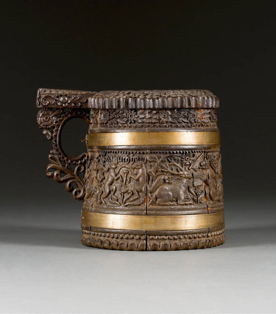 DECKELHUMPEN DAT. 1710 Schweden, 1710 Holz, geschnitzt, (1 of 1)