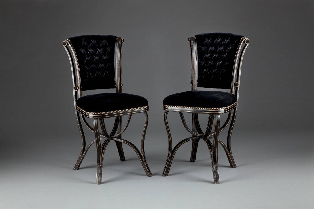 PAAR STÜHLE Wohl Wien, 2. Hälfte 19. Jh. Holz, (1 of 1)