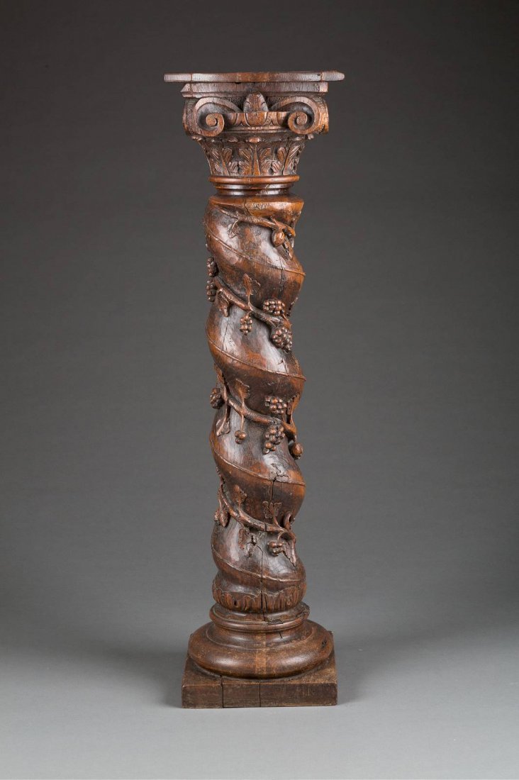 BAROCKE ALTARSÄULE Deutsch oder flämisch, 18. Jh. (1 of 1)