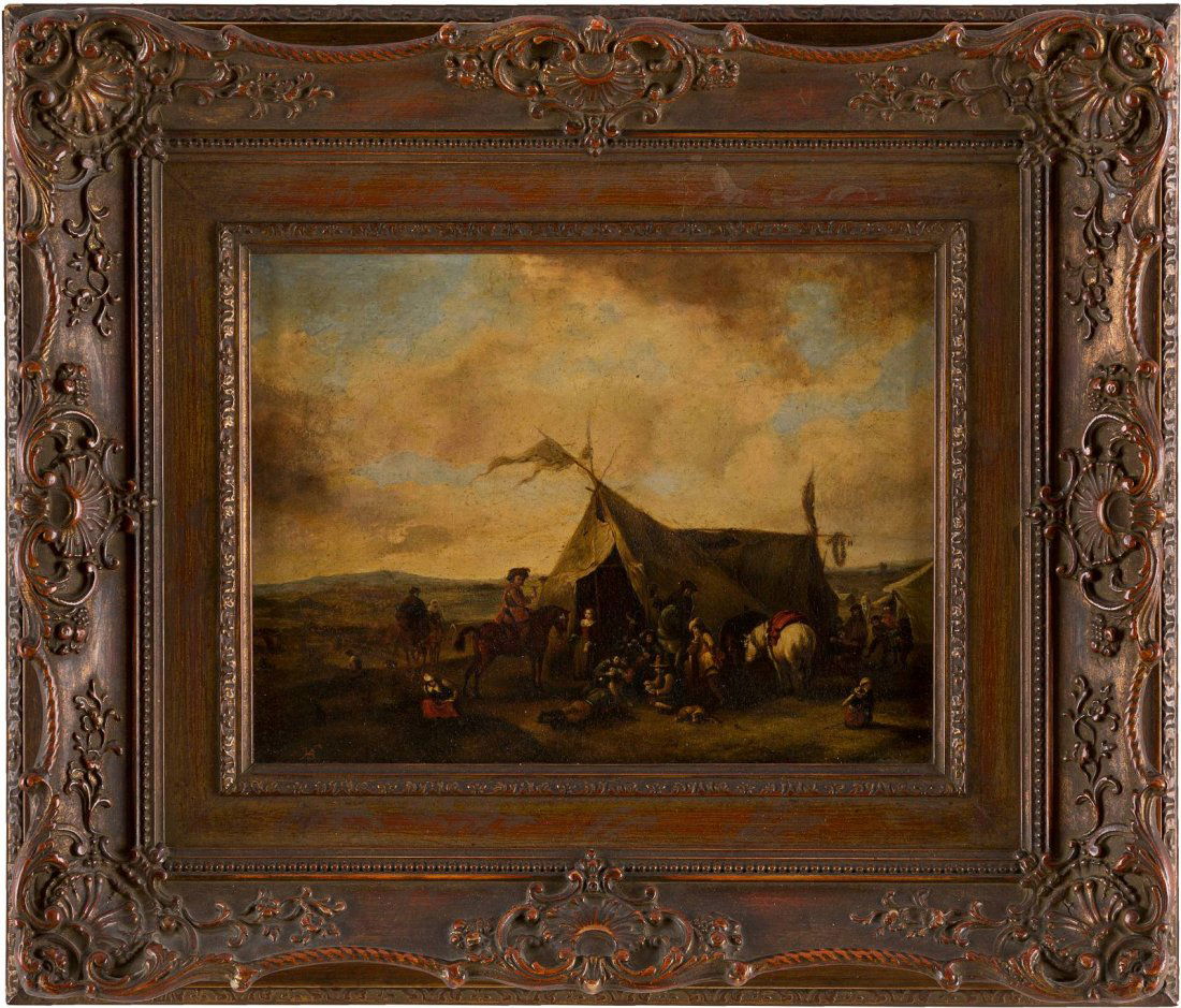 MONOGRAMMIST 'HB' Tätig im 19. Jh. Zeltlager aus dem (1 of 1)