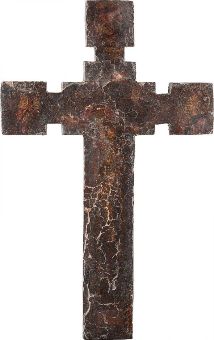 A CRUCIFIX Probably Italo-Cretan, 16th century Tempera (1 of 1)