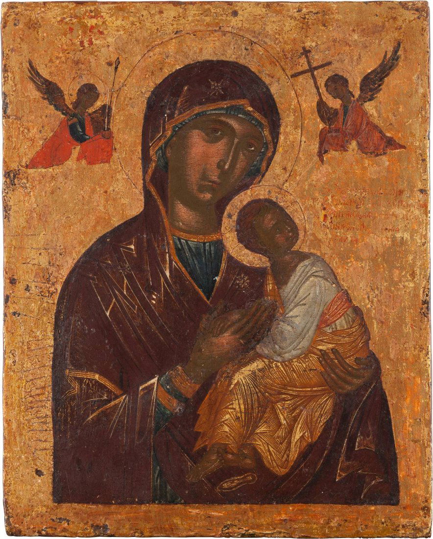A VERY FINE ICON SHOWING THE MOTHER OF GOD OF THE (1 of 1)
