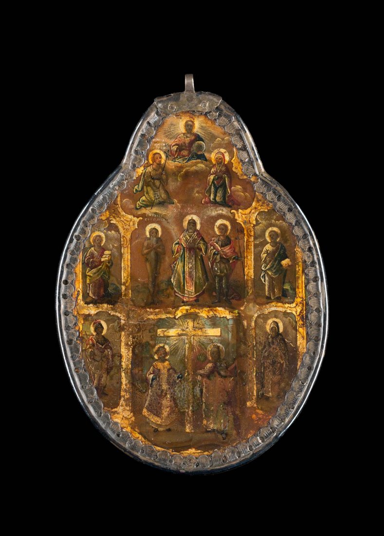 A FINE DOUBLE-SIDED AND SILVER-MOUNTED PENDANT Greek, (1 of 2)