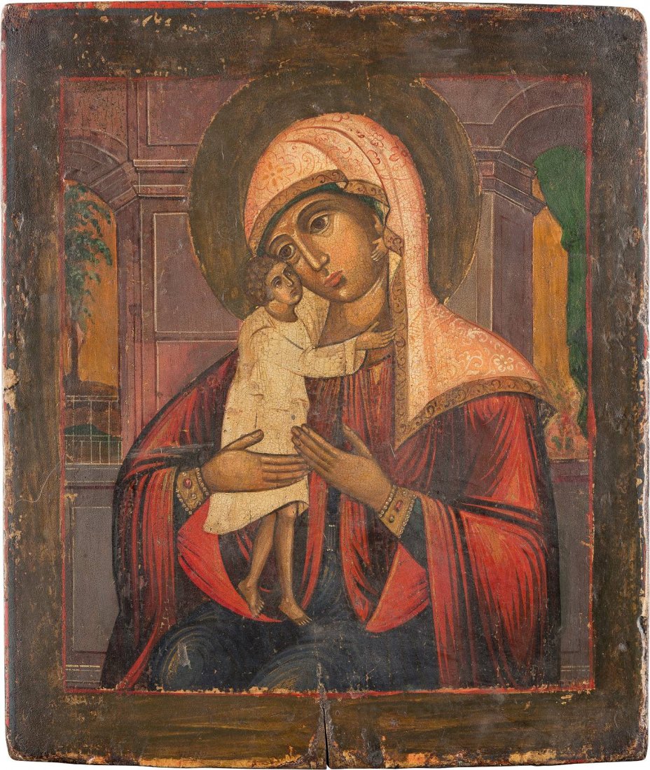 AN ICON SHOWING THE MOTHER OF GOD 'SEEKING OF THE LOST' (1 of 1)