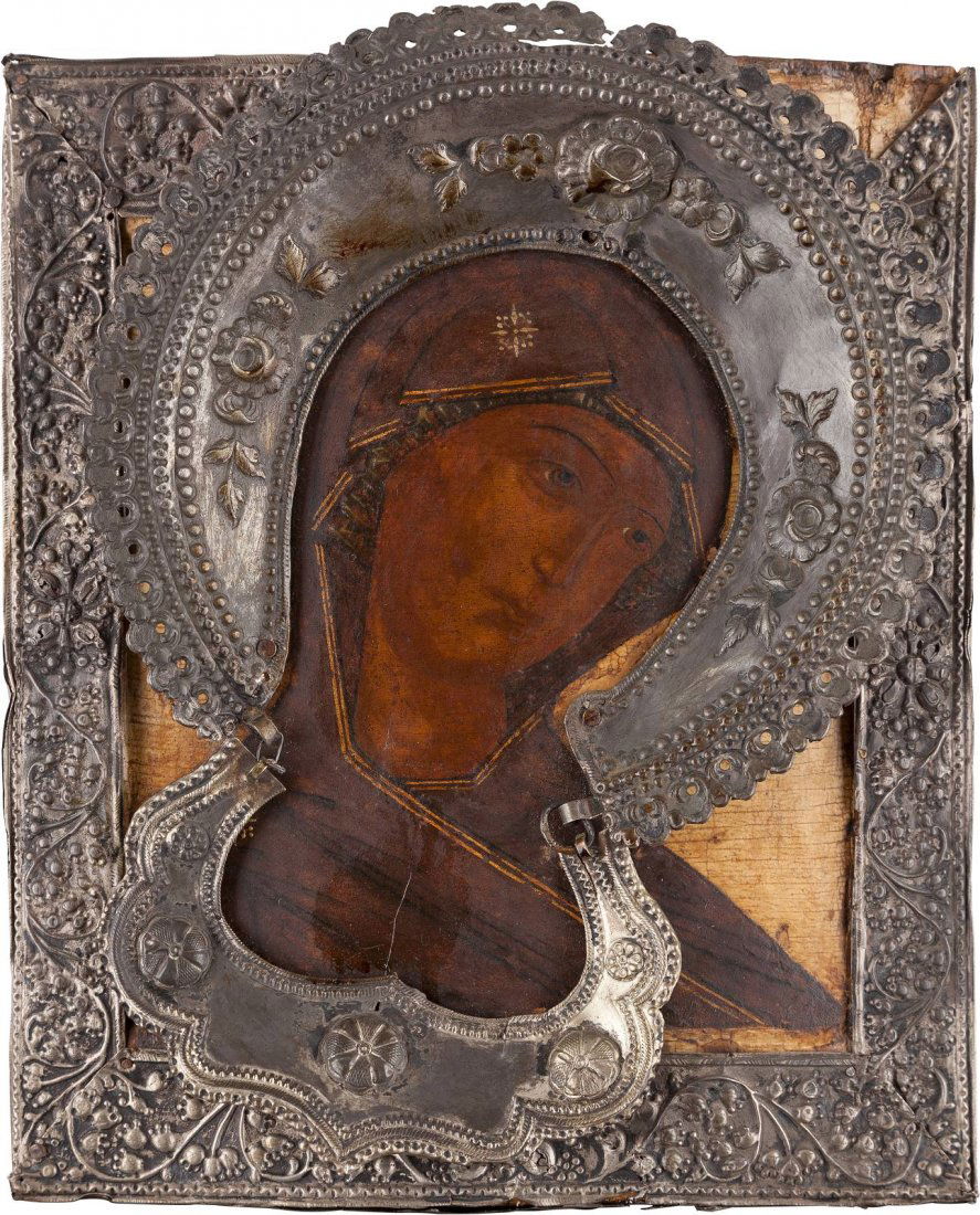 AN ICON SHOWING THE MOTHER OF GOD FROM A DEISIS (1 of 1)