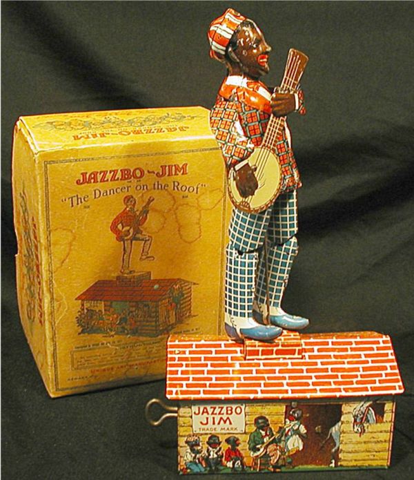 Unique Art Jazzbo Jim with Box, 9 1/2 Inch High - 2