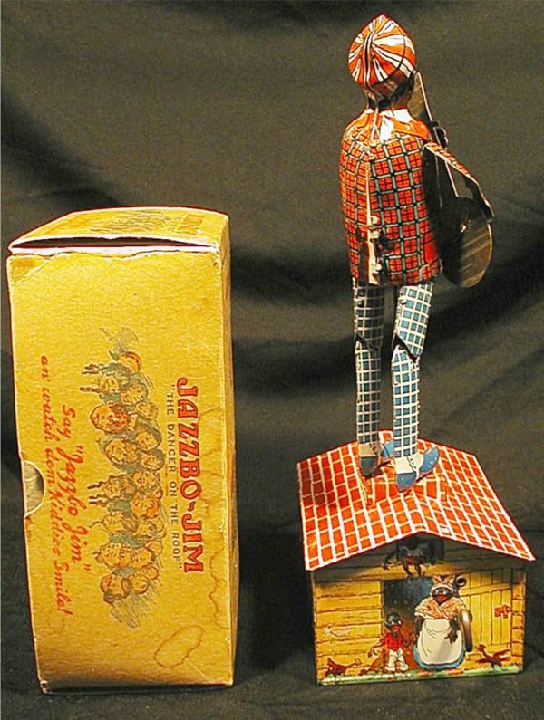 Unique Art Jazzbo Jim with Box, 9 1/2 Inch High - 3