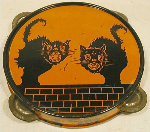 1198 Vintage Halloween Cat Tambourine 7 Dia x 1D Oct 28, 2006