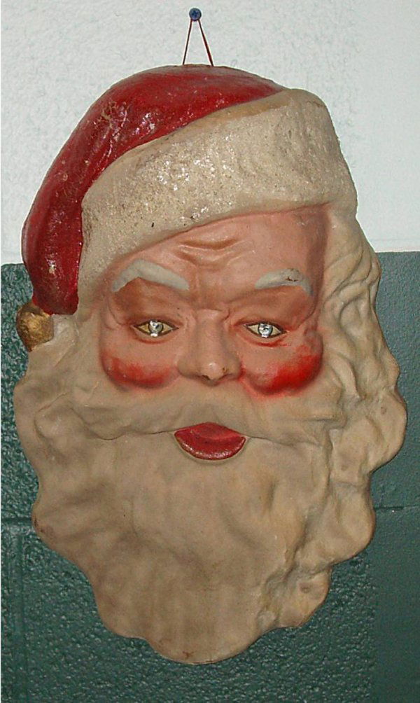 2001 Vintage Paper Mache Santa Claus Face Nov 04, 2006 Homestead