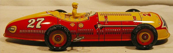 Marx #27 Racer 11 3/4" Long. Excellent Condition
