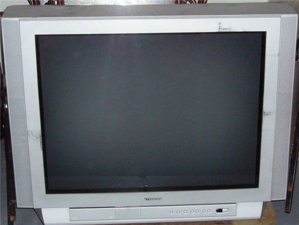 36" Toshiba Colored TV Flat Screen, Used: 36" Toshiba Colored TV Flat Screen, Used