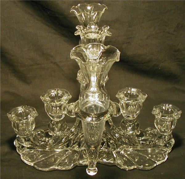 Cambridge Five Lite Candlestand with Epergnes, 9H: Cambridge Five Lite Candlestand with Epergnes, 9H x 11 1/2L