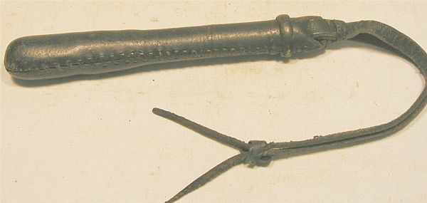 Vintage Leather Billy Club, 18 1/2"long