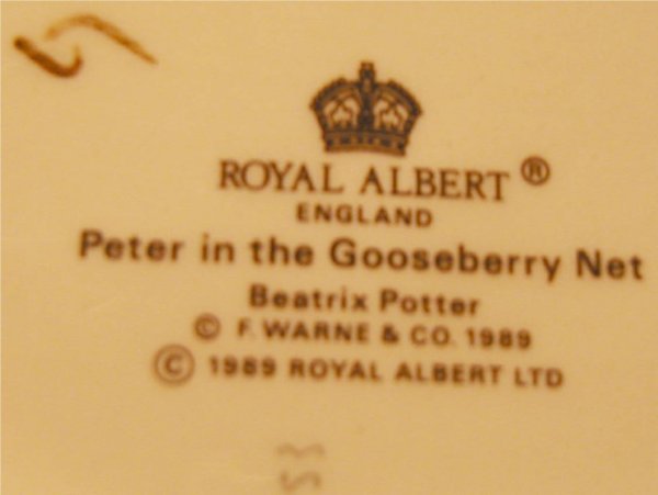 Royal Albert Beatrix Peter in Gooseberry Net with - 4