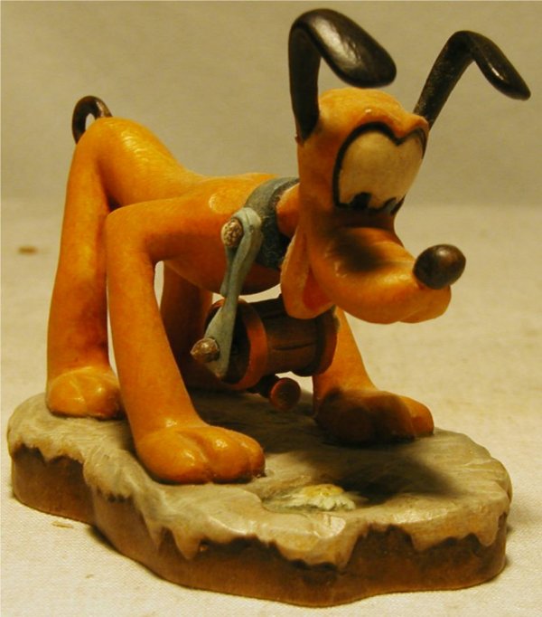 Anri 1988 Disney Pluto #110 with Box, MIB, 4 Inch - 2
