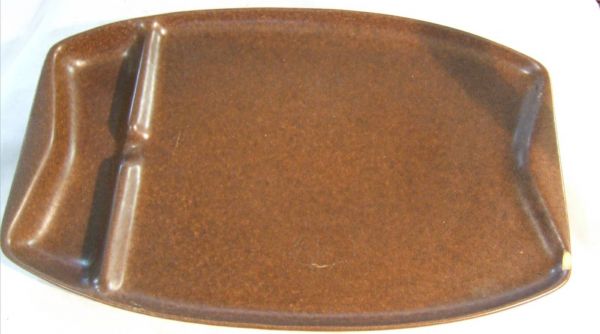 Roseville Raymor Serving Tray, 165 with Chip, 20L: Roseville Raymor Serving Tray, 165 with Chip, 20"L x 12 1/4"W x 2"H