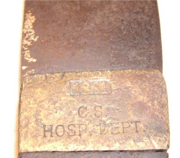 12 3/4" Knife Marked C.S. Hosp. Dept. Dated 1861 - 2