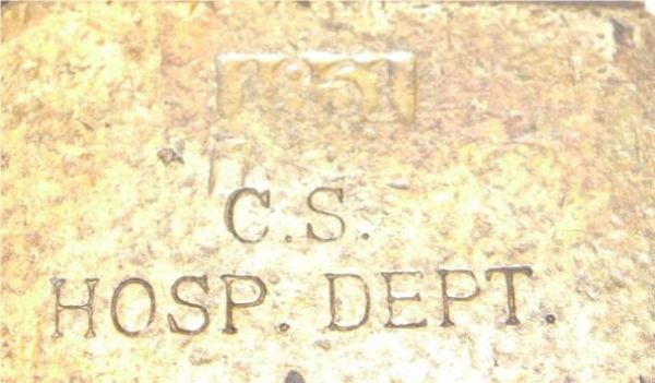 12 3/4" Knife Marked C.S. Hosp. Dept. Dated 1861 - 4