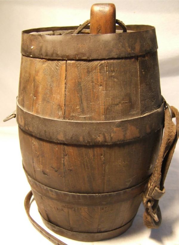 3150 Civil War Period Black Powder Keg, 11 1/2H x 8 1/ Lot 3150