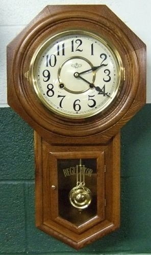 2078 Reproduction Wall Regulator Clock, Key Wound