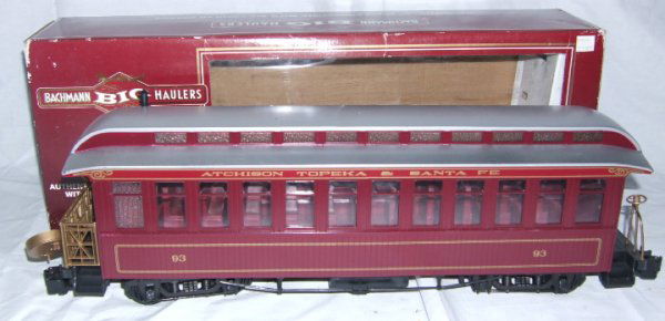 Bachmann Big Haulers G Scale Sante Fe Combine: Bachmann Big Haulers G Scale Sante Fe Combine with Lights #97102, 12" L x 6 3/4H, Excellent Condition