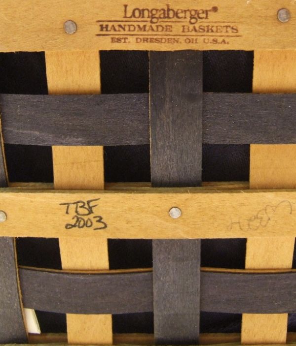 Longaberger 2004 Golf Basket Set, Lid, Liner, Pro - 2
