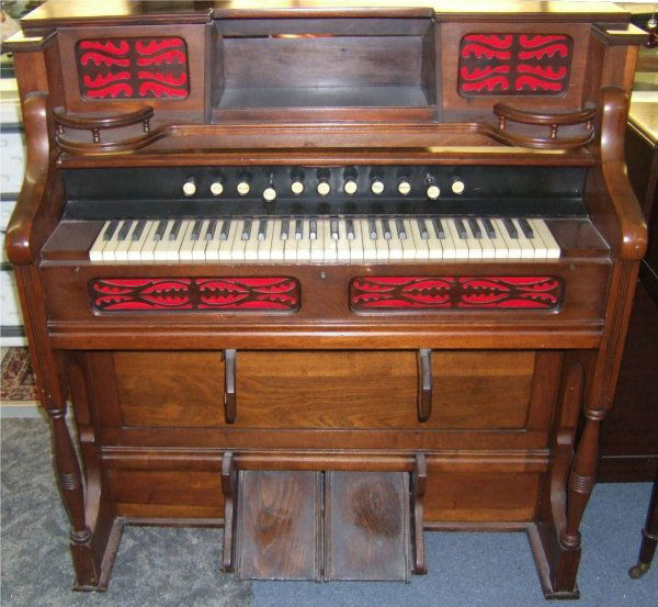 1024 1800's Estey Victorian Pump Organ, Works, Very Ni