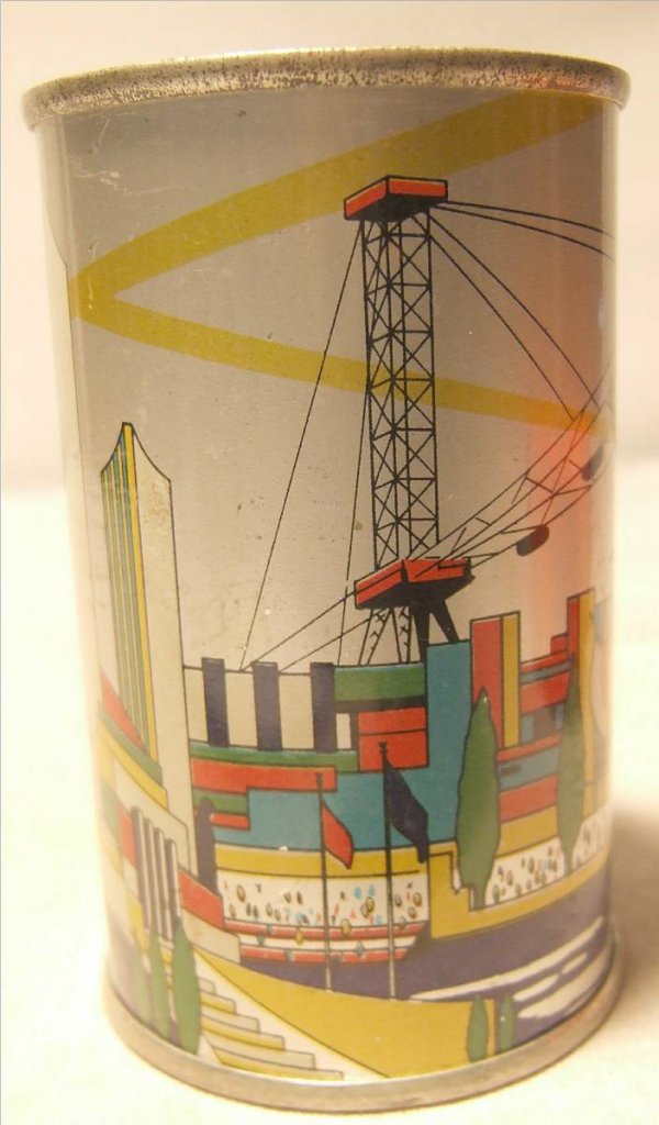 1934 Chicago World's Fair American Can Co. Tin Ba