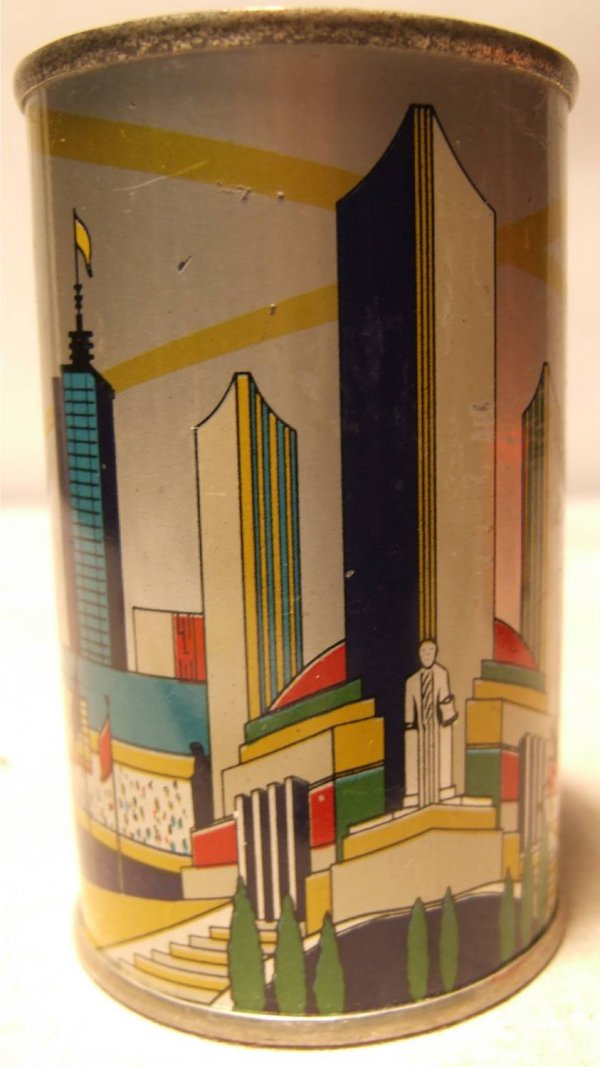 1934 Chicago World's Fair American Can Co. Tin Ba - 2
