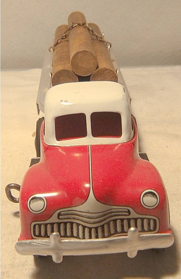 Courtland Log Tractor/Trailer with Box, 12" Long - 4