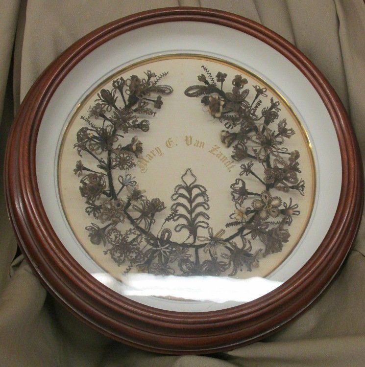 Antique Victorian Late 18th Century Mourning Hair Art May 10 Late 18th Century Mourning Hair Art