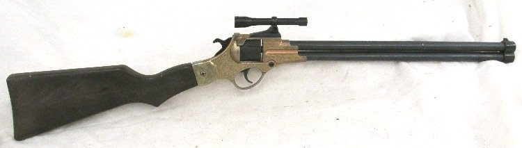 Vintage Edison Giocattoli Rifle with Scope, 22 1/2"L,: Vintage Edison Giocattoli Rifle with Scope, 22 1/2"L, EC
