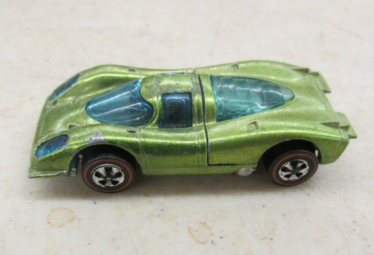 Vintage Hot Wheels Redline: Porsche 917 US Light Green,: Vintage Hot Wheels Redline: Porsche 917 US Light Green, VG+
