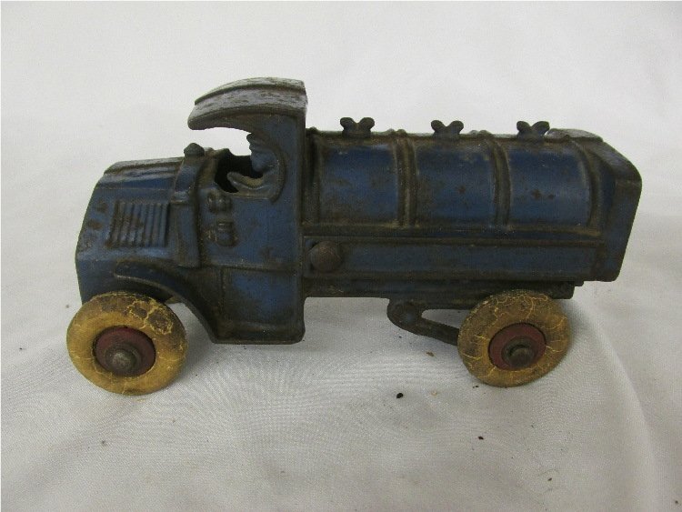 Cast Iron Mack Tanker Truck, 5 1/2"L, EC: Cast Iron Mack Tanker Truck, 5 1/2"L, EC