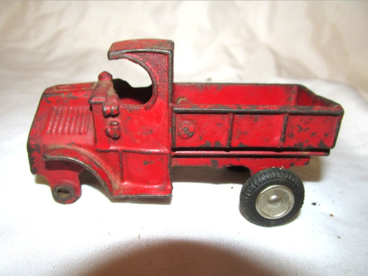 Cast Iron Mack Truck, 4"L, Missing Tires and Axiles, EC: Cast Iron Mack Truck, 4"L, Missing Tires and Axiles, EC