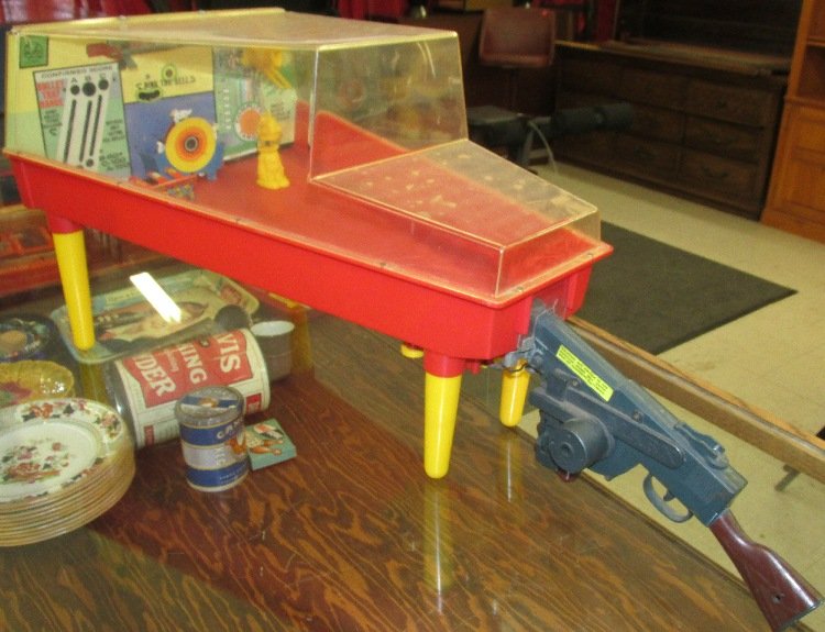 1967 Marx Electro Shot Shooting Gallery Machine Gun