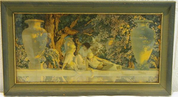 Garden of Allah by Maxfield Parrish,20 w x 11 1/2: Garden of Allah by Maxfield Parrish,20 w x 11 1/2 h, Excellent Condition, Original Frame