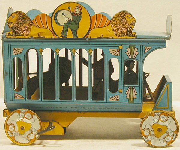 Strauss Circus Truck, 9" Long - 3