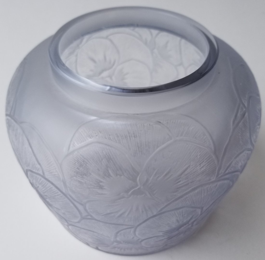 R Lalique Pensees French Art Deco Vase (1 of 10)