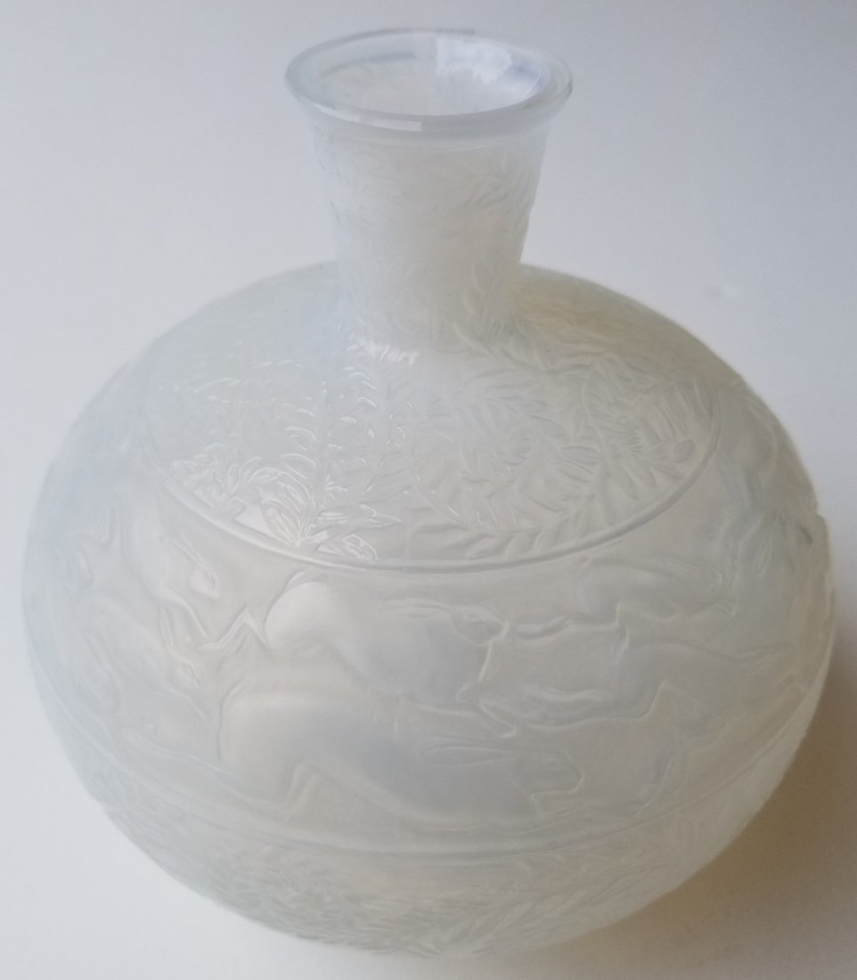 R Lalique Lievres Hares Art Deco Vase (1 of 10)