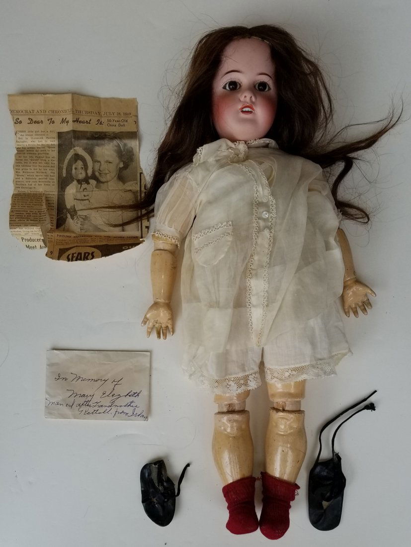 French Bisque Head Doll 100 Year Provenance (1 of 6)