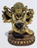 Chinese Inlaid Bronze Shiva Parvati Statue B