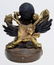 Chinese Inlaid Bronze Shiva Parvati Statue B - 3