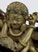 Chinese Inlaid Bronze Shiva Parvati Statue B - 6