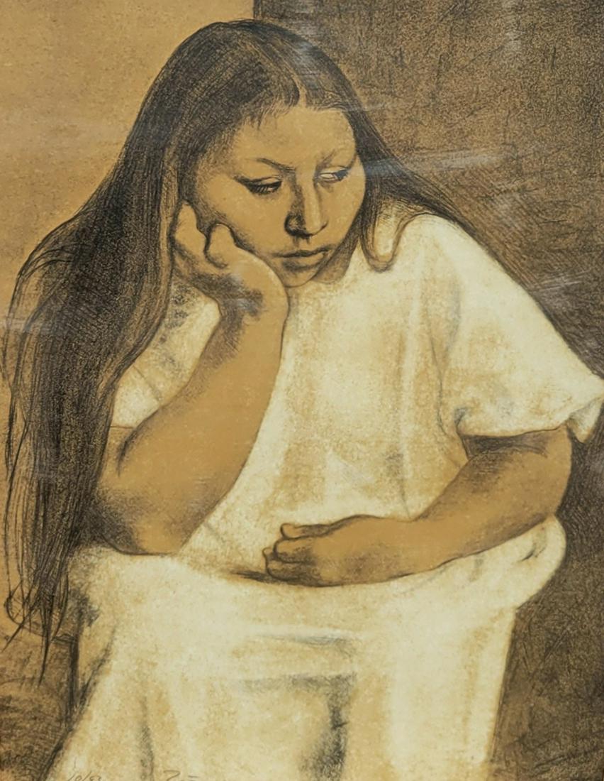 Francisco Zuniga La Nina De Ocotlan Lithograph Ed93 1980 (1 of 5)