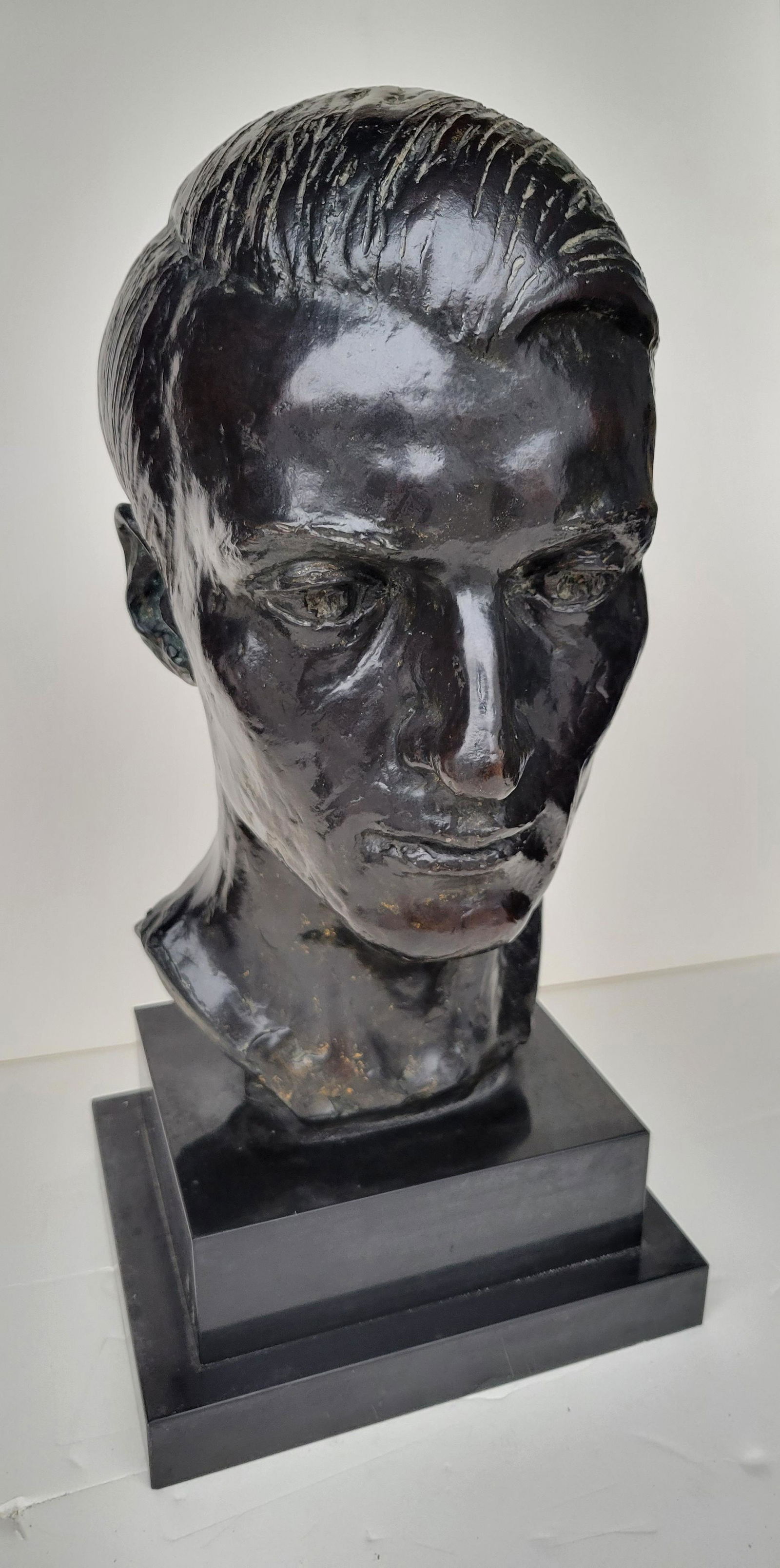 Gertrude Vanderbilt Whitney Bust of Man Bronze II (1 of 5)